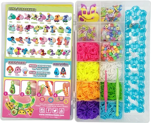 Vista 4 de Rainbow Loom Combo con dijes Loomi-Pals y el original R0001
