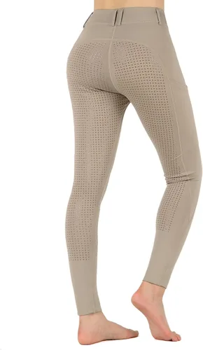 Vista 3 de beroy Pantalones de equitación para niñas, pantalones ecuestres, mallas de caballo para la escuela para niños, bolsillos de silicona para asiento