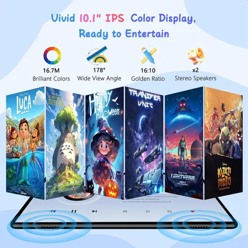 Vista 5 de HAOVM Tablet 10 pulgadas Android 14, 4G SIM desbloqueado, tableta infantil con ranura para tarjeta SIM, pantalla táctil IPS, procesador rápido