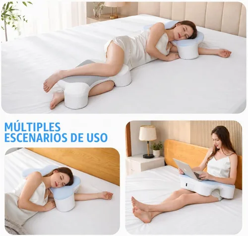 Vista 7 de Almohada para dormir de lado con orificio para el brazo, almohada