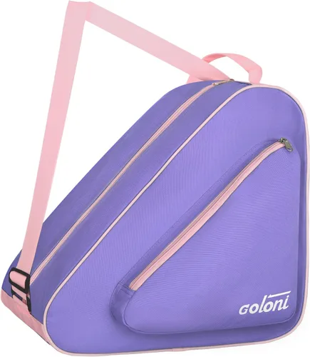 Vista 8 de Goloni Bolsa de patinaje para patines de hielo, patines en línea, patines y cuádruples, bolsa de equipo de patinaje unisex para adultos