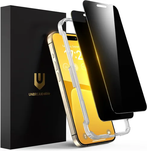 Vista 26 de UNBREAKcable Paquete de 2 protectores de pantalla de privacidad para iPhone 11 Pro Max/Xs Max, vidrio templado inastillable