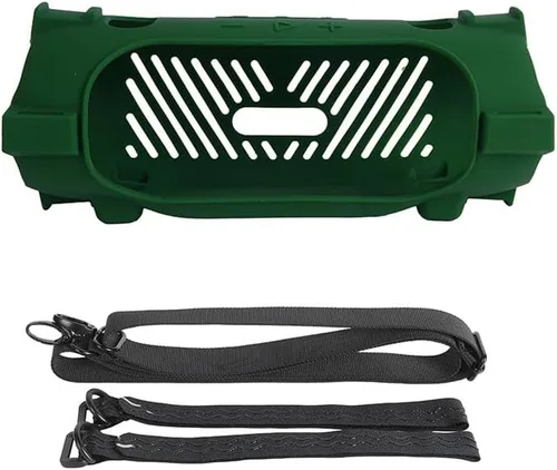 Vista 7 de Funda de silicona para JBL Charge 6 Funda protectora para altavoces, funda de transporte de viaje con correa para el hombro (azul marino)