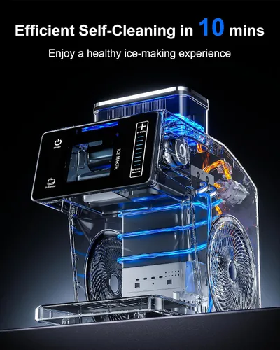 Vista 2 de Máquina portátil para hacer copos de nieve, máquina de afeitar de hielo portátil con enfriamiento rápido, material de acero inoxidable de grado