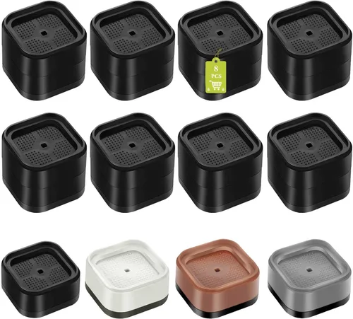 Vista 46 de Paquete de 12 elevadores de muebles de 1, 2 o 3 pulgadas, elevadores de cama ajustables resistentes para mesa, escritorio, sofá, silla, gabinete
