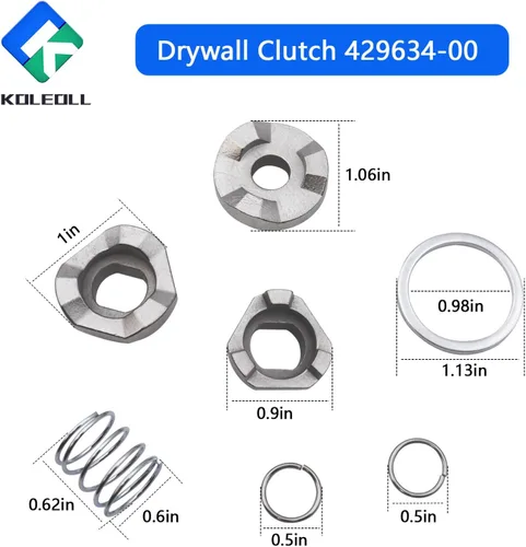 Vista 2 de Paquete de 2 conjuntos de embrague para paneles de yeso 429634-00 compatibles con herramientas de tornillo para paneles de yeso 212100 212500