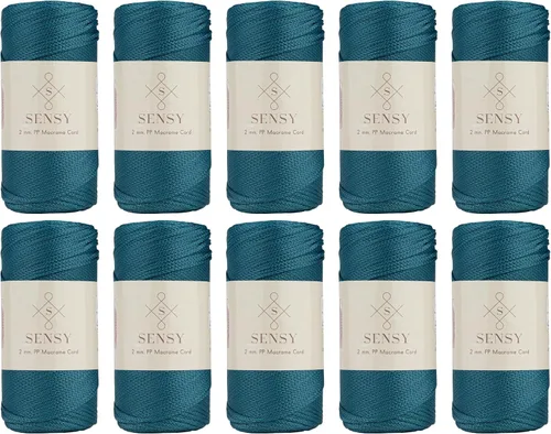 Vista 40 de Sensy Premium 2mm 229.5 metros de cuerda de poliéster 100% cordón de polipropileno Cordón de macramé 2mm Cordón para bolso de crochet Hilo