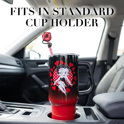 Vista 6 de Silver Buffalo Betty Boop Core Cute Pose, vaso de acero inoxidable, 40