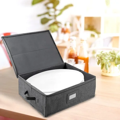 Vista 5 de popoly Contenedores de almacenamiento de China 17" x 13" x 6", cajas de almacenamiento de Stemware