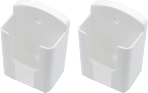 Vista 3 de Soporte de control remoto Soporte de pared Soporte de teléfono autoadhesivo Aire acondicionado TV Soporte de control remoto (blanco)