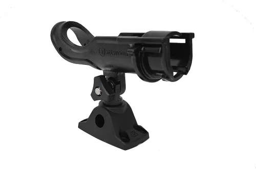 Vista 3 de Attwood 5009-4 Heavy-Duty Adjustable Rod Holder with Combo Mount, Black Finish