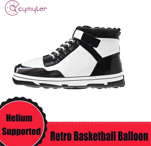 Vista 2 de Zapatos deportivos de baloncesto - Decoraciones de fiesta de cumpleaños para niños y hombres con globos y decoraciones de pelota de tenis