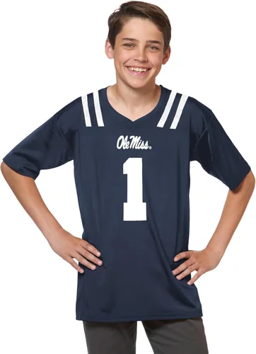 Vista 10 de Little King NCAA - Touchdown Pass - Camiseta de fútbol americano para jóvenes y adolescentes del equipo - Tallas Pequeña Juvenil-XL Juvenil