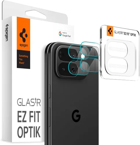 Vista 8 de Spigen Protector de pantalla y lente de cámara [Glas.tR EZ Fit Optik] diseñado para Pixel 10 Pro XL [compatible con carcasas] - 2 unidades GlasTR