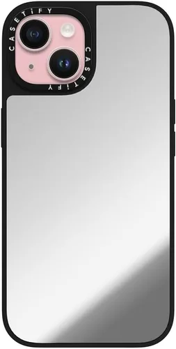 Vista 32 de CASETiFY Funda de espejo para iPhone Air [Reflejante/Compatible con Magsafe / Protección contra caídas de 4.9 pies de grado militar 1X] - Negro