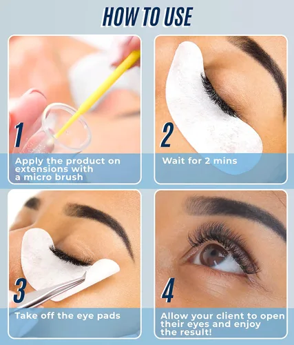 Vista 8 de Pegamento para extensión de pestañas Lightning Speed de 0.3 fl oz y pegamento extra de 0.5 onzas líquidas, Stacy Lash/adhesivo negro, 0.3 segundos