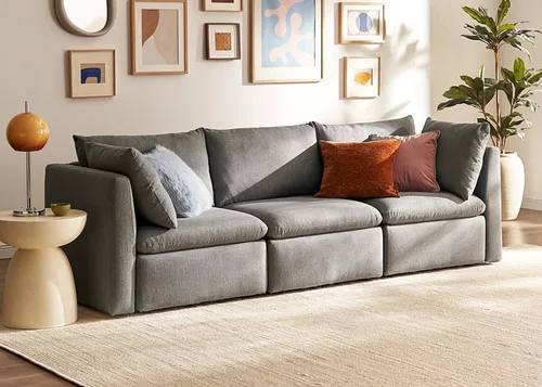 Vista 37 de mopio Sofá Seccional Modular de Gran Tamaño con Fundas Completamente Extraíbles y Almacenamiento, Convertible en Forma de U, en Forma de L