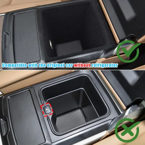 Vista 3 de HAPPYHORSE Organizador de reposabrazos de automóvil, caja de almacenamiento compatible con Land Rover Range Rover Sport/Vogue 2023-2026 reposabrazos
