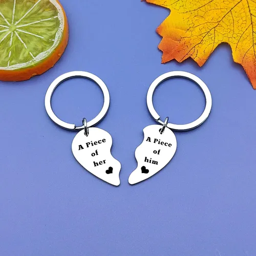 Vista 6 de Llavero de regalo para pareja, novio, novia, marido, esposa, regalo de cumpleaños, día de San Valentín, regalo para novio, marido, aniversario