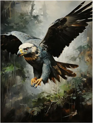 Vista 18 de CAPITUNEISKINEPA Póster de búho y pájaro, regalos de búho en árbol en día lluvioso, carteles para hombres, mini pósteres de 9 x 11 pulgadas PT10760