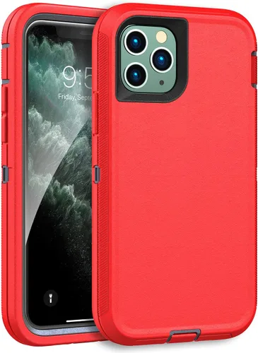 Vista 10 de MXX Funda resistente hecha para iPhone 11 Pro Max (no incluye protector de pantalla) 3 capas de protección de cuerpo completo a prueba de golpes