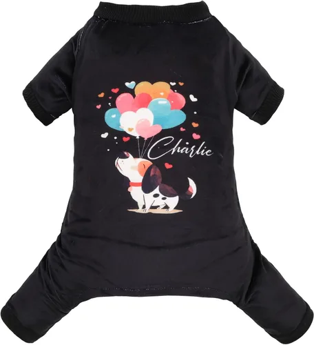 Vista 9 de CuteBone Pijamas de Navidad Suaves y Elásticos para Perros - Pijamas Acogedores para Mascotas Mono Transpirable para Perros Pequeños - Atuendo