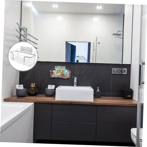 Vista 9 de ARTIBETTER Estante para secar platos, 2 unidades, estante de acero inoxidable, estantes de metal, organizador de alimentos, estante de baño