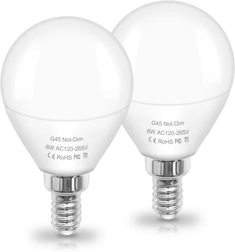 Vista 8 de Bombilla LED de 3000 K, luz blanca cálida para candelabro E12, bombillas de 110 V 3 W G14/G45, bombillas pequeñas 25 W equivalente a 260 lúmenes