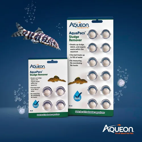 Vista 6 de Aqueon AquaPacs - Removedor de lodos, para acuarios de agua dulce, paquete de 4