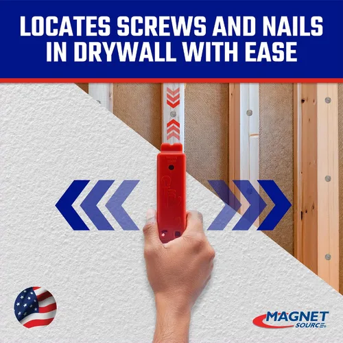 Vista 4 de Master Magnetics Buscador magnético de pernos con escudo – Tornillo para paneles de yeso y herramienta de detección de uñas – Fabricado con imanes