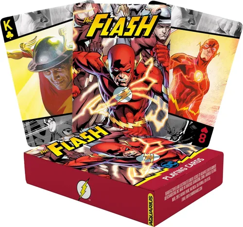 Vista 8 de Aquarius DC Comics - Juego de cartas de Batman tamaño estándar, baraja temática con 52 diseños de cómics únicos, regalo de mercancía coleccionable