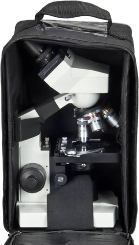 Vista 4 de OMAX Estuche de transporte de vinilo para microscopio compuesto, para M82ES, MD82ES10, MD810, 8.0 x 7.0 x 13.0 in
