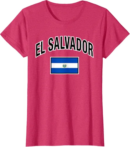 Vista 6 de Camiseta salvadoreña Orgullosa Bandera de El Salvador, Negro
