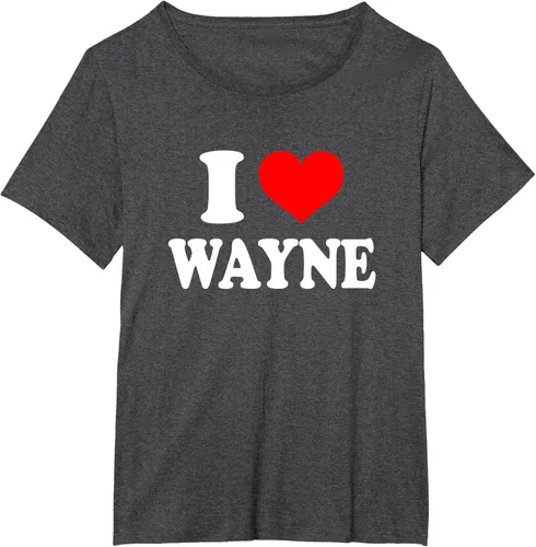 Vista 22 de Wayne - Camiseta I Heart Wayne - I Love Wayne, Negro, S