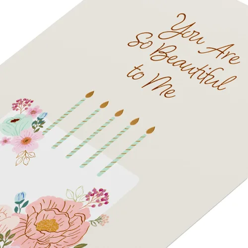 Vista 6 de American Greetings Tarjeta romántica de cumpleaños para ella (Being My Someone)