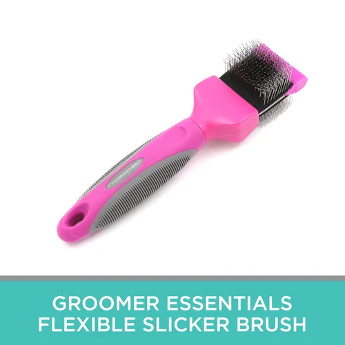 Vista 2 de Groomer Essentials Cepillo flexible deslizante - Firma simple/media