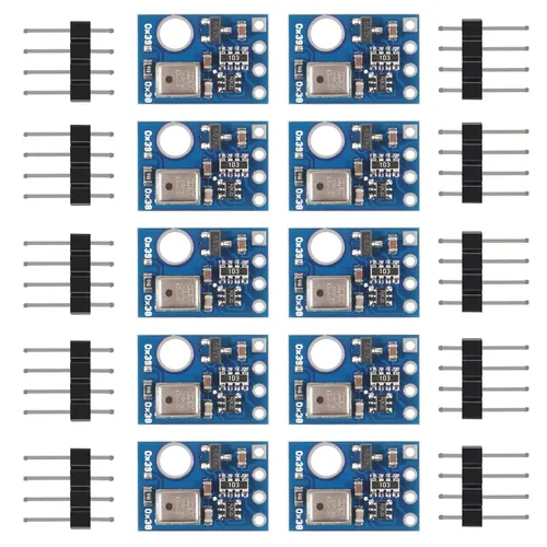 Vista 6 de UMLIFE 4 unids AHT20 I2C Sensor de temperatura y humedad Módulo de alta precisión Sensor de humedad Sonda DHT11 AHT10 Versión actualizada
