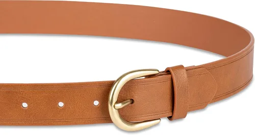 Vista 3 de Tienda Essentials Cinturón vaquero con borde crudo para mujer
