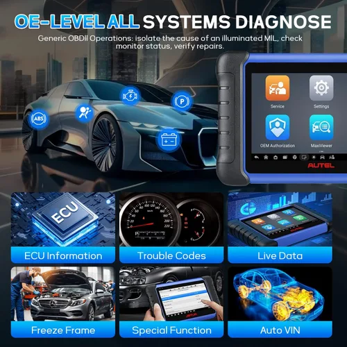 Vista 3 de Autel Scanner IM508S OBD2 escáner, servicio de más de 40 años, herramienta de diagnóstico de todo el sistema 2026 Bidirectional 3000+ Active Test
