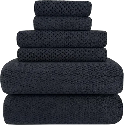 Vista 17 de YTYC Toallas, toallas de baño extra grandes de 29 x 59 pulgadas para baño, toallas de ducha súper suaves de secado rápido, peso ligero, microfibra