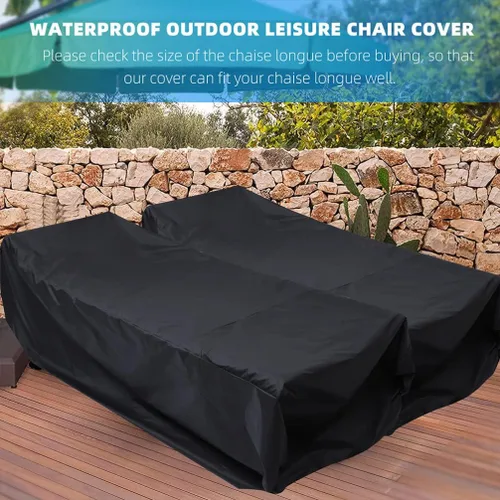 Vista 2 de YARNOW Silla de exterior para silla de exterior, 2 piezas, funda para silla de patio, resistente al aire libre, funda para silla de descanso, silla