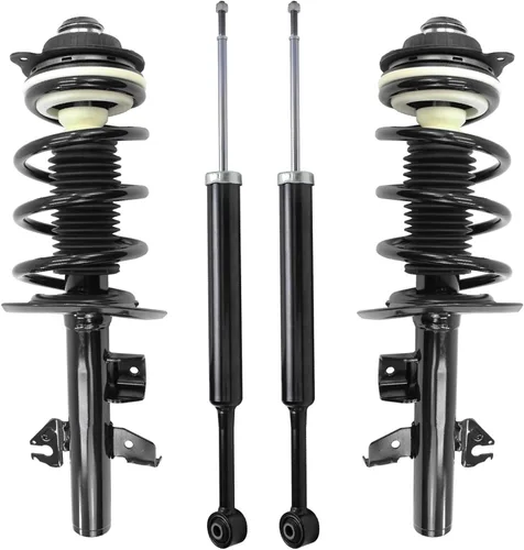 Vista 67 de Detroit Axle - Puntales y Amortiguadores para Chevy Traverse Buick Enclave GMC Acadia Saturn Outlook 2007-2012, 2 puntales delanteros con resorte