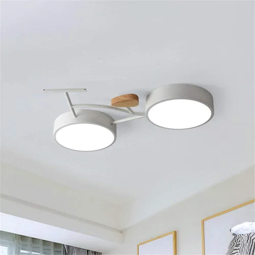 Vista 8 de RUNNUP Lámpara LED de montaje empotrado para bicicleta, para niños, metálico, para habitación de niños y niñas, dormitorio de niños, jardín de Luz