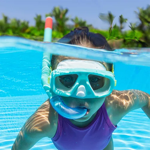 Vista 7 de Bestway Mascara Buceo Adulto Vidrio Templado Color Surtido Correa Silicona +14 Años Playa y Piscina 22074