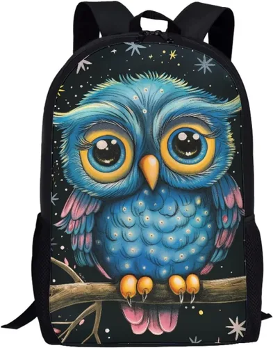 Vista 190 de HUGS IDEA Los animales frescos 3D niños escuela libro bolsa niños impresión mochilas, Baloncesto, Moderno