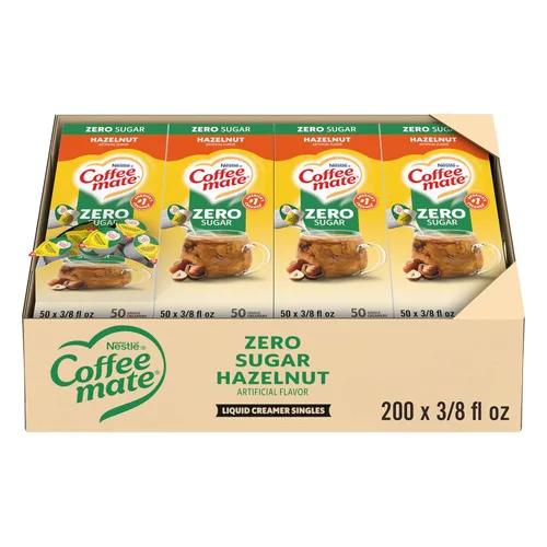 Vista 10 de Nestle Coffee mate Crema para café de sabor French Vanilla, crema líquida en envase individual, sin lácteos, sin refrigeración, 0.375 fl oz