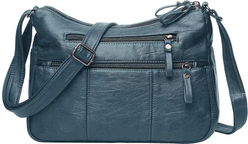 Vista 20 de Bolsos VOLGANIK ROCK para mujer de piel sintética suave, bolso de hombro para damas, bolso bandolera y bolsos de mano, liviano, con bolsillos