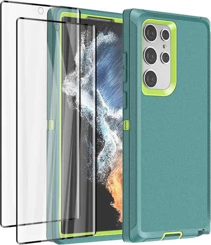 Vista 13 de AICase Funda para Galaxy S22 Ultra con protector de pantalla, protección contra caídas, resistente, a prueba de golpes y polvo, 3 capas, resistente