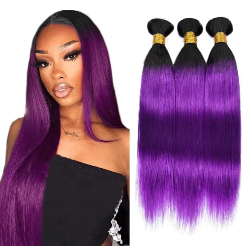 Vista 9 de 300g 1B27 Human Hair Bundles Honey Blonde Bundles Human Hair 10A Brazilian Virgin Remy Hair Extensions 8 10 12 Inch