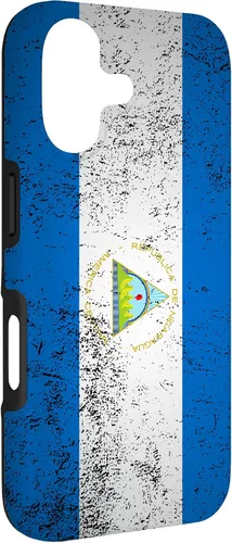 Vista 3 de Funda de regalo para iPhone 17 con diseño de bandera de Nicaragua de Grunge